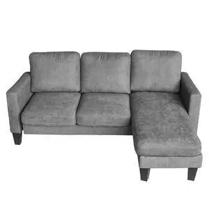 S-Racer Convertible Sofa Couch, L Shaped Couch with Modern Linen Fabric, Reversible Ottoman for Living Room, Apartment and Small Space S-Racer Convertible Sofa Couch, L Shaped Couch with Modern Linen Fabric, Reversible Ottoman for Living Room, Apartment and Small Space