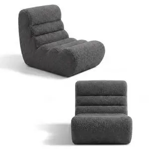 Bean Bag Chairs for Adults, Chaise Lounge Chair Indoor with Memory Foam, Cozy Reading Chair with Convenient Movable Handle for Living Room, Apartment, Home Theater (Grey) Bean Bag Chairs for Adults, Chaise Lounge Chair Indoor with Memory Foam, Cozy Reading Chair with Convenient Movable Handle for Living Room, Apartment, Home Theater (Grey)