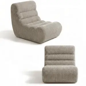 Bean Bag Chairs for Adults, Chaise Lounge Chair Indoor with Memory Foam, Cozy Reading Chair with Convenient Movable Handle for Living Room, Apartment, Home Theater (Light Brown) Bean Bag Chairs for Adults, Chaise Lounge Chair Indoor with Memory Foam, Cozy Reading Chair with Convenient Movable Handle for Living Room, Apartment, Home Theater (Light Brown)