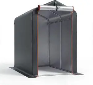 Bike Tent Outdoor Storage Shed, Sliver Coated 420D Oxford Fabric 4000PU (Black, 3 W x 6 D x 5 H) Bike Tent Outdoor Storage Shed, Sliver Coated 420D Oxford Fabric 4000PU (Black, 3 W x 6 D x 5 H)