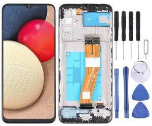 Cell Phone Replacement LCD Screen and Digitizer Full Assembly with Frame for Galaxy A02S SM-A025G/A025M Spare Parts Cell Phone Replacement LCD Screen and Digitizer Full Assembly with Frame for Galaxy A02S SM-A025G/A025M Spare Parts