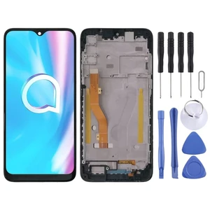 Cell Phone Replacement LCD Screen and Digitizer Full Assembly with Frame for Alcatel 1SE 2020 OT5030 5030 5030D 5030F(Black) Spare Parts Cell Phone Replacement LCD Screen and Digitizer Full Assembly with Frame for Alcatel 1SE 2020 OT5030 5030 5030D 5030F(Black) Spare Parts
