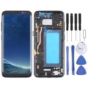 Cell Phone Replacement for Galaxy S8 SM-G950 TFT LCD Screen Digitizer Full Assembly with Frame (Black) Spare Parts Cell Phone Replacement for Galaxy S8 SM-G950 TFT LCD Screen Digitizer Full Assembly with Frame (Black) Spare Parts