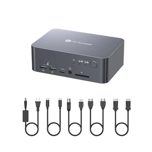 AV Access KVM Switch Docking Station 2 Monitors 2 Computers, 60W Charging,Gigabit Ethernet, 4K@60Hz, 1080p@240Hz, EDID, USB 3.0, Dual Monitor KVM Switch for Laptop & Desktop PC, Ideal for Home Office AV Access KVM Switch Docking Station 2 Monitors 2 Computers, 60W Charging,Gigabit Ethernet, 4K@60Hz, 1080p@240Hz, EDID, USB 3.0, Dual Monitor KVM Switch for Laptop & Desktop PC, Ideal for Home Office