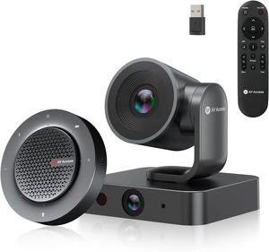 All-in-One Conference System: 4K Dual Lens Webcam + Bluetooth Speakerphone,AI Framing & Presenter Tracking PTZ Camera, 15x Zoom, 3x Optical, 360° Mic, Zoom/Teams/Webex Compatible for Meeting Room All-in-One Conference System: 4K Dual Lens Webcam + Bluetooth Speakerphone,AI Framing & Presenter Tracking PTZ Camera, 15x Zoom, 3x Optical, 360° Mic, Zoom/Teams/Webex Compatible for Meeting Room