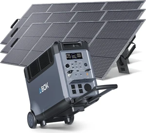 Ark3600 Portable Power Station with 3×200W Solar Panels, 3840Wh 3600W Ark3600 Portable Power Station with 3×200W Solar Panels, 3840Wh 3600W
