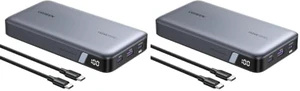 UGREEN Power Bank 25,000mAh 145W Laptop Portable Charger, Nexode 3-Port USB C PD Battery Pack, for MacBook Pro/Air, Dell XPS, iPhone 17/16/15/14, Galaxy S26 Steam Deck, iPad, and More (Pack of 2) UGREEN Power Bank 25,000mAh 145W Laptop Portable Charger, Nexode 3-Port USB C PD Battery Pack, for MacBook Pro/Air, Dell XPS, iPhone 17/16/15/14, Galaxy S26 Steam Deck, iPad, and More (Pack of 2)