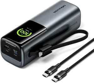 27000mAh Laptop Power Bank, 200W, Built-in and Extra 240W USB-C Cables, Portable Laptop Charger, Digital Display, for iPhone 18/17/16/15/14 Pro Max, MacBook, Dell, HP, Galaxy S26, Gray 27000mAh Laptop Power Bank, 200W, Built-in and Extra 240W USB-C Cables, Portable Laptop Charger, Digital Display, for iPhone 18/17/16/15/14 Pro Max, MacBook, Dell, HP, Galaxy S26, Gray