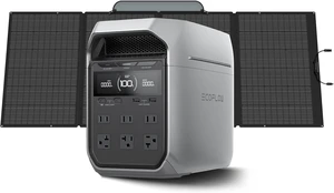 Solar Generator DELTA 3 Plus with 400W Solar Panel, 1024Wh 1800W,LFP(LiFePO4) Battery, 1800W AC/140W USB-C Output, Portable Power Station for Home Backup Power, Camping & RVs Solar Generator DELTA 3 Plus with 400W Solar Panel, 1024Wh 1800W,LFP(LiFePO4) Battery, 1800W AC/140W USB-C Output, Portable Power Station for Home Backup Power, Camping & RVs