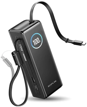 Laptop Power Bank, 25000mAh Rapid Portable Charger, Triple 100W USB-C Ports, Built-in Retractable Cables, Fast Charging for iPhone 17/16 Series, MacBook, Samsung and More Laptop Power Bank, 25000mAh Rapid Portable Charger, Triple 100W USB-C Ports, Built-in Retractable Cables, Fast Charging for iPhone 17/16 Series, MacBook, Samsung and More