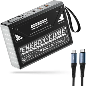 260Wh Portable Power Station 70,000mAh Large Capacity Power Bank with 145W Output, USB-C Battery Pack for Laptop Charging, Camping & Emergency Power Generator with Flashlight 260Wh Portable Power Station 70,000mAh Large Capacity Power Bank with 145W Output, USB-C Battery Pack for Laptop Charging, Camping & Emergency Power Generator with Flashlight