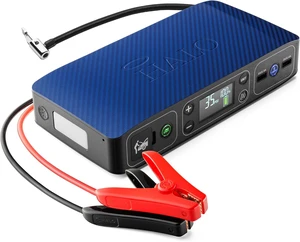 Bolt Air 58830 Portable Car Battery Jump Starter | 100 PSI Air Compressor, 58.8Wh USB Power Bank, Emergency Floodlight & Charger, Jumps Cars SUVs & Trucks, Inflates Tires, TSA Approved Blue Bolt Air 58830 Portable Car Battery Jump Starter | 100 PSI Air Compressor, 58.8Wh USB Power Bank, Emergency Floodlight & Charger, Jumps Cars SUVs & Trucks, Inflates Tires, TSA Approved Blue