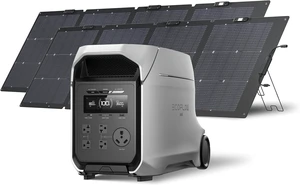 DELTA 3 Ultra Plus 3072Wh Power Station with 2X220W Solar Panels,Portable Power Station with 3600W (7200W Surge) Output, Expandable to 11kWh, Solar Generator for Home Use, Camping, RV DELTA 3 Ultra Plus 3072Wh Power Station with 2X220W Solar Panels,Portable Power Station with 3600W (7200W Surge) Output, Expandable to 11kWh, Solar Generator for Home Use, Camping, RV