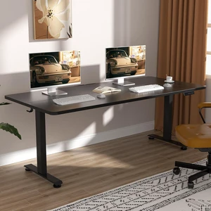 Veken 63×27.6 Inch Large Electric Standing Desk, Gaming Table, Black,Height Adjustable Sit Stand Up Computer Tables for Home Office, Study , Writing, Suit students, employees and group work Veken 63×27.6 Inch Large Electric Standing Desk, Gaming Table, Black,Height Adjustable Sit Stand Up Computer Tables for Home Office, Study , Writing, Suit students, employees and group work