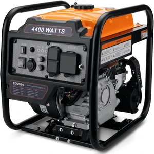 Power Equipment 4400 Watts Inverter Generator Gas Powered, Portable Open Frame Generator, Low Noise with ECO Mode, RV Ready, Emergency Home Backup Power Equipment 4400 Watts Inverter Generator Gas Powered, Portable Open Frame Generator, Low Noise with ECO Mode, RV Ready, Emergency Home Backup