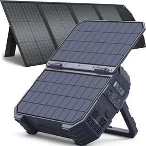 1600W (3200W Peak) Portable Power Station with 40W+120W Solar Panel,1024Wh LiFePO4 Battery, USB-C 100W Fast Charging, Solar Generator for Camping, RV, Home Backup, Emergency and power outages 1600W (3200W Peak) Portable Power Station with 40W+120W Solar Panel,1024Wh LiFePO4 Battery, USB-C 100W Fast Charging, Solar Generator for Camping, RV, Home Backup, Emergency and power outages