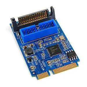 Mini PCIE to USB 3.0 19-pin Expansion Card Riser Adapter SATA Power Mini PCI Express to Dual Ports USB Front Panel Socket Raiser Mini PCIE to USB 3.0 19-pin Expansion Card Riser Adapter SATA Power Mini PCI Express to Dual Ports USB Front Panel Socket Raiser