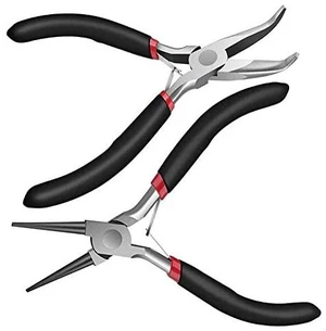 2Pack Bent Chain Nose Pliers and Round Nose Pliers for Crafting and Repair Jewelry Making Supplies 2Pack Bent Chain Nose Pliers and Round Nose Pliers for Crafting and Repair Jewelry Making Supplies