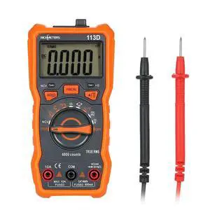 RM113D NCV Digital Multimeter 6000 Counts Auto Ranging AC/DC Voltage Temperature Measuring Meter Flash Light Backlight Large Screen with Magnetic Suction RM113D NCV Digital Multimeter 6000 Counts Auto Ranging AC/DC Voltage Temperature Measuring Meter Flash Light Backlight Large Screen with Magnetic Suction
