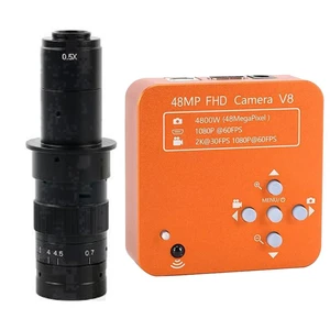 48MP 1080P 60FPS HDMI USB Industrial Electronic Digital Microscope Camera for Phone Repair & 180X C-Mount Lens 48MP 1080P 60FPS HDMI USB Industrial Electronic Digital Microscope Camera for Phone Repair & 180X C-Mount Lens