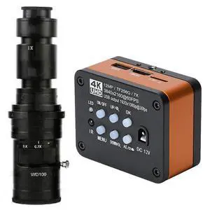 4K UHD FHD 60FPS Microscope Camera Industrial Electronic Video Digital Microscope & 500X C-Mount Lens - Orange 4K UHD FHD 60FPS Microscope Camera Industrial Electronic Video Digital Microscope & 500X C-Mount Lens - Orange