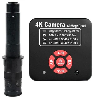 20205 NEW 4K 60MP HDMI USB TF Industrial Video Microscope Camera For Phone PCB Repair & 300X C-Mount Lens 20205 NEW 4K 60MP HDMI USB TF Industrial Video Microscope Camera For Phone PCB Repair & 300X C-Mount Lens