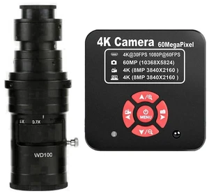 20205 NEW 4K 60MP HDMI USB TF Industrial Video Microscope Camera For Phone PCB Repair & 200X C-Mount Lens 20205 NEW 4K 60MP HDMI USB TF Industrial Video Microscope Camera For Phone PCB Repair & 200X C-Mount Lens