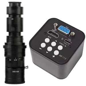 1080P 60FPS HDMI VGA USB Type C Video Microscope Camera & 500X C-Mount Lens 1080P 60FPS HDMI VGA USB Type C Video Microscope Camera & 500X C-Mount Lens