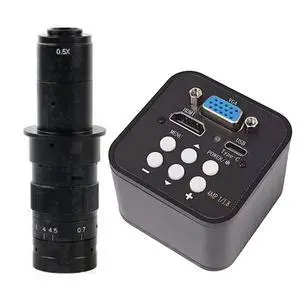 1080P 60FPS HDMI VGA USB Type C Video Microscope Camera & 180X C-Mount Lens 1080P 60FPS HDMI VGA USB Type C Video Microscope Camera & 180X C-Mount Lens