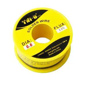 TU-406-800G High Purity Soldering Wire 800g/Roll Mixed Tin Rosin Core Dia 0.6mm Solder Welding Wire For Electrical Soldering TU-406-800G High Purity Soldering Wire 800g/Roll Mixed Tin Rosin Core Dia 0.6mm Solder Welding Wire For Electrical Soldering