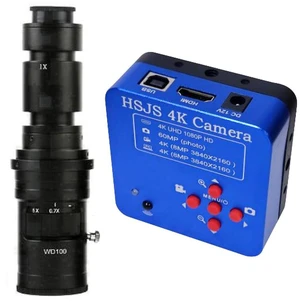 20205 HSJS 4K 60MP HDMI USB Industrial Video Microscope Camera For Phone PCB Repair & 500X C-Mount Lens 20205 HSJS 4K 60MP HDMI USB Industrial Video Microscope Camera For Phone PCB Repair & 500X C-Mount Lens