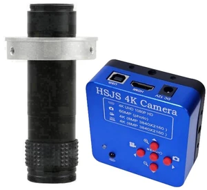 20205 HSJS 4K 60MP HDMI USB Industrial Video Microscope Camera For Phone PCB Repair & 120X C-Mount Lens 20205 HSJS 4K 60MP HDMI USB Industrial Video Microscope Camera For Phone PCB Repair & 120X C-Mount Lens