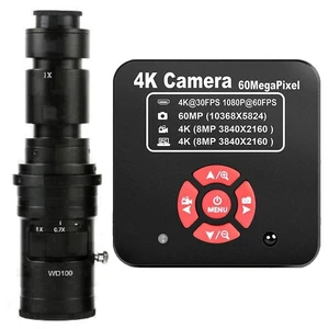20205 NEW 4K 60MP HDMI USB TF Industrial Video Microscope Camera For Phone PCB Repair & 500X C-Mount Lens 20205 NEW 4K 60MP HDMI USB TF Industrial Video Microscope Camera For Phone PCB Repair & 500X C-Mount Lens