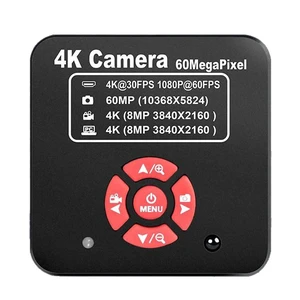 20205 NEW 4K 60MP HDMI USB TF Industrial Video Microscope Camera For Phone PCB Repair 20205 NEW 4K 60MP HDMI USB TF Industrial Video Microscope Camera For Phone PCB Repair