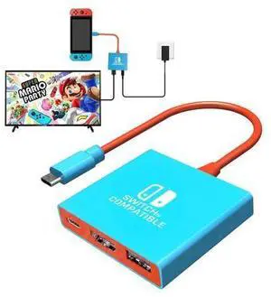Switch Dock for Nintendo Switch Docking Station, Portable Switch TV Adapter Support 4K/60HZ Switch TV Dock Mode Compatible Steam Deck/Nintendo Switch OLED, Switch Travel Dock with HDMI2.0 USB3.0 Port Switch Dock for Nintendo Switch Docking Station, Portable Switch TV Adapter Support 4K/60HZ Switch TV Dock Mode Compatible Steam Deck/Nintendo Switch OLED, Switch Travel Dock with HDMI2.0 USB3.0 Port