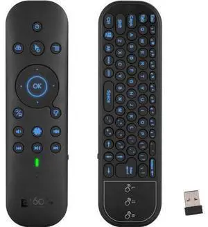 Bluetooth Voice Remote with Keyboard, Air Mouse, Backlight, Rechargeable, 2.4G WiFi/BT5.0 Dual Mode, IR Learning - Compatible with Nvidia Shield, PC, Projector, Android TV Box, HTPC (G60S Pro) Bluetooth Voice Remote with Keyboard, Air Mouse, Backlight, Rechargeable, 2.4G WiFi/BT5.0 Dual Mode, IR Learning - Compatible with Nvidia Shield, PC, Projector, Android TV Box, HTPC (G60S Pro)