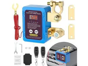 250A 12V Remote Battery Disconnect Switch, Upgraded Smart Voltage Cut-Off Switch with LED Voltage Display, Anti-Theft Security Switch for Car, Truck, and RV Batteries (Vertical or Horizontal Installat 250A 12V Remote Battery Disconnect Switch, Upgraded Smart Voltage Cut-Off Switch with LED Voltage Display, Anti-Theft Security Switch for Car, Truck, and RV Batteries (Vertical or Horizontal Installat