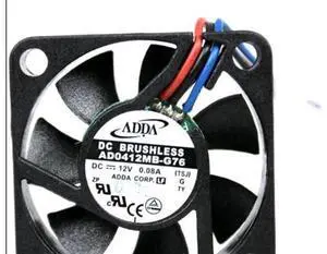 for ADDA 40x10mm AD0412MB-G76 12V 0.08A 3 Wires 3 Pin Cooling fan 4CM Cooler for ADDA 40x10mm AD0412MB-G76 12V 0.08A 3 Wires 3 Pin Cooling fan 4CM Cooler