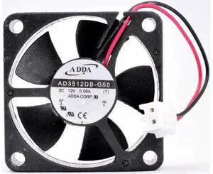 AD3512DB-G50 3.5cm 35mm fan 35x35x10mm DC12V 0.05A 2 lines dual ball bearing ultra-quiet micro host cooling fan AD3512DB-G50 3.5cm 35mm fan 35x35x10mm DC12V 0.05A 2 lines dual ball bearing ultra-quiet micro host cooling fan