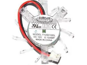 for EVERFLOW T125010DL 12V 0.13A 2 Wires 2 Pins Connector For HD3650 Graphic card Fan,VGA Fan,Cooling Fan for EVERFLOW T125010DL 12V 0.13A 2 Wires 2 Pins Connector For HD3650 Graphic card Fan,VGA Fan,Cooling Fan