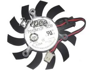 7010M12F NDB 12V 0.25A 2 wires Frameless Cooling fan for video card graphics card 7010M12F NDB 12V 0.25A 2 wires Frameless Cooling fan for video card graphics card