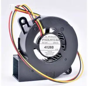 SF6023LHH12-06A 60x60x23mm 60mm fan DC12V 250MA 4X28B Turbo blower cooling fan suitable for projectors and retrofit cooling SF6023LHH12-06A 60x60x23mm 60mm fan DC12V 250MA 4X28B Turbo blower cooling fan suitable for projectors and retrofit cooling