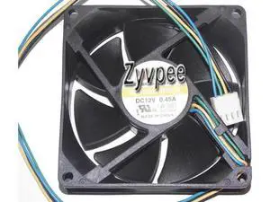 Y.S.TECH 80*25mm FD128025EB-N 12V 0.45A 4 Wire 4 Pins 8cm case fan,cpu fan, cooling fan Y.S.TECH 80*25mm FD128025EB-N 12V 0.45A 4 Wire 4 Pins 8cm case fan,cpu fan, cooling fan