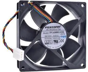 PVA080G12Q 8cm 80mm fan 8025 80x80x25mm 12V 0.65A 4Pin PWM Computer CPU High Air Volume Cooling Fan PVA080G12Q 8cm 80mm fan 8025 80x80x25mm 12V 0.65A 4Pin PWM Computer CPU High Air Volume Cooling Fan