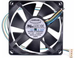 F128025SU 8cm 8025 80mm fan 12V 0.40A 4 lines pwm chassis CPU large air volume cooling fan F128025SU 8cm 8025 80mm fan 12V 0.40A 4 lines pwm chassis CPU large air volume cooling fan