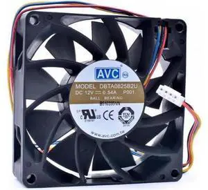 DBTA0825B2U 8cm 8025 80x80x25mm 80mm fan 12V 0.54A server large air volume cooling fan DBTA0825B2U 8cm 8025 80x80x25mm 80mm fan 12V 0.54A server large air volume cooling fan