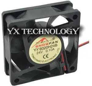 New YY6020H24B 24V 0.10A 6020 pairs of ball bearing cooling fan 6cm fan 60*60*20mm New YY6020H24B 24V 0.10A 6020 pairs of ball bearing cooling fan 6cm fan 60*60*20mm