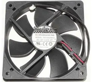 120mm AS12025M12 -R DC 12V 0.21A 2 Wires 12CM Case Cooling Fan 120mm AS12025M12 -R DC 12V 0.21A 2 Wires 12CM Case Cooling Fan