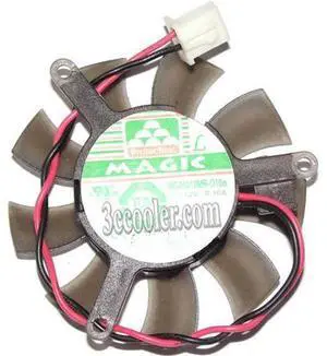 for MAGIC MGA5012MR-O10 12V 0.1A 2 Wires 2 pins VGA cooling fan video card fan graphics Card cooler for MAGIC MGA5012MR-O10 12V 0.1A 2 Wires 2 pins VGA cooling fan video card fan graphics Card cooler