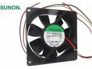 KD1208PTB1 8025 12V 1.7W 2 wire 8CM double ball fan cooling fan SUNON KD1208PTB1 8025 12V 1.7W 2 wire 8CM double ball fan cooling fan SUNON